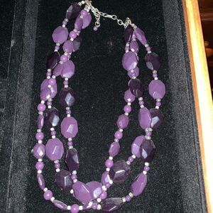 Premier Jewelry purple layered necklace